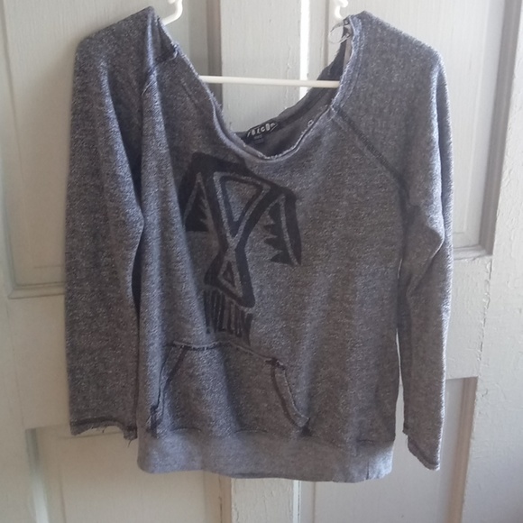 Volcom Sweaters - Gray off shoulder sweater
